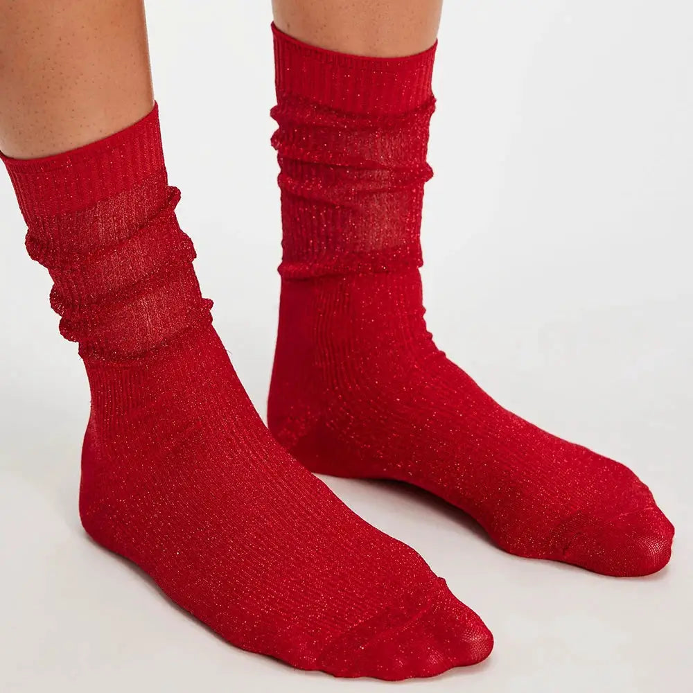 Korean Style Womens Thin Sheer Summer Socks Breathable Lightweight Silk Shine for Luxury Comfort