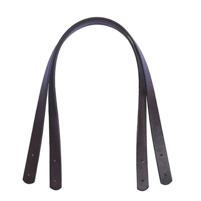 ArtisanCraft 2 Piece PU Leather Bag Strap Replacement Handles For Woven Bags Durable Handmade DIY Shoulder Tote Straps