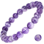Natural Dream Lace Amethyst Beaded Bracelet For Women With Purple Quartz Energy Reiki Healing
