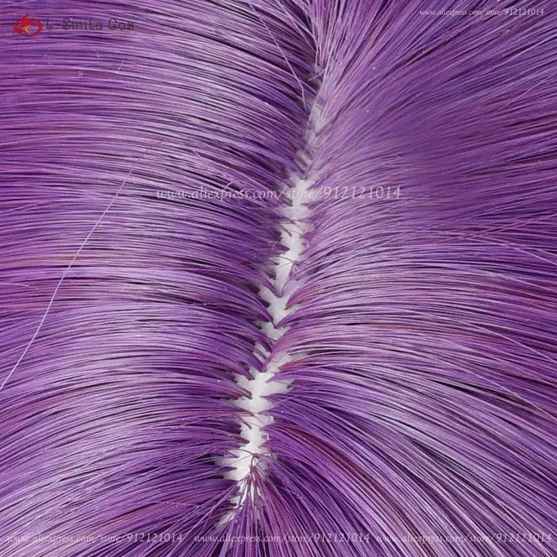 Kamishiro Rize cosplay wig, 70cm purple braid, heat-resistant synthetic hair with wig cap, Simples Market