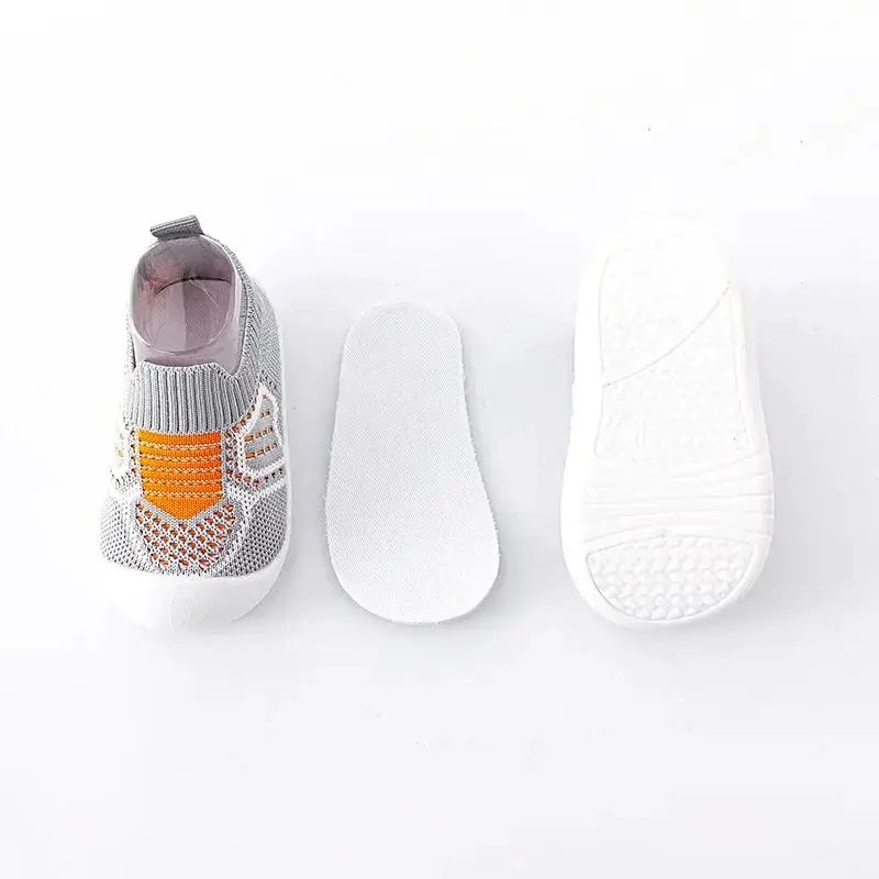 Bonkawoo Baby Shoes Anti Slip Breathable Infant Crib Socks With Rubber Sole For Boys And Girls