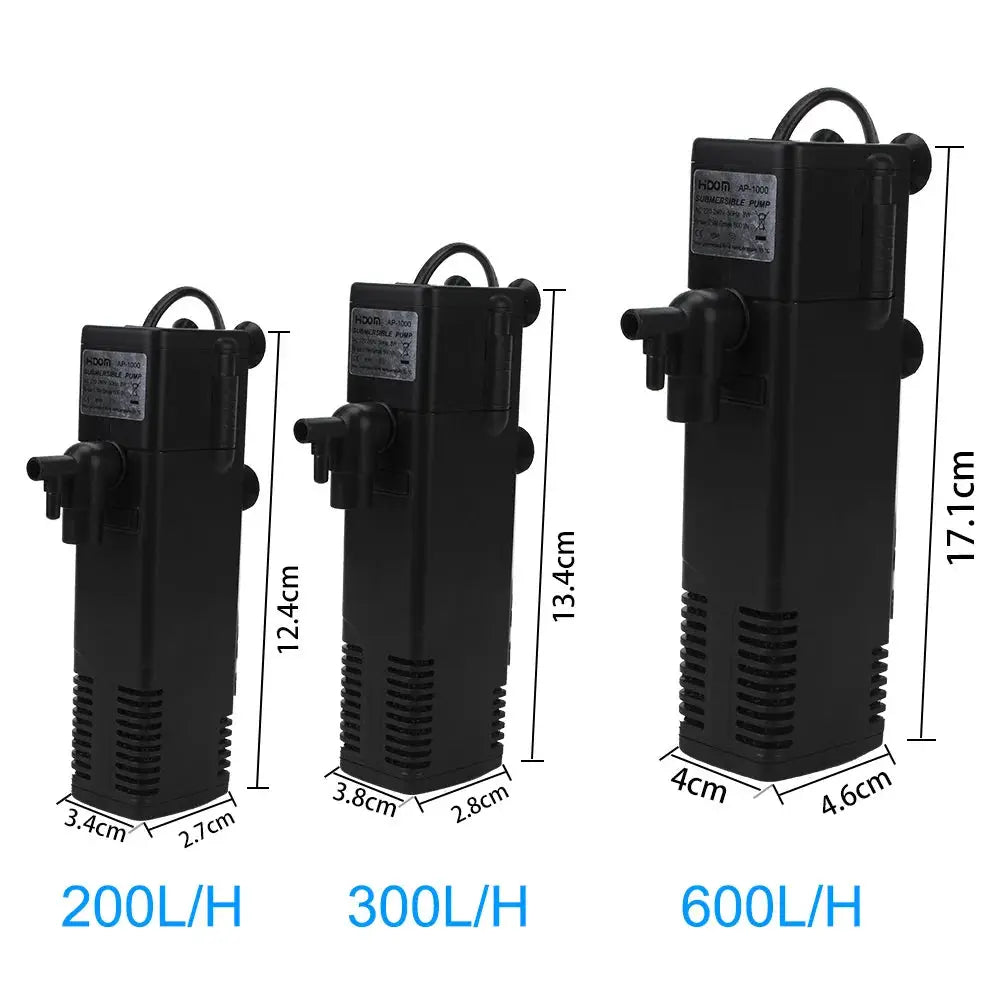 Low Level Submersible Water Filter Pump For Aquarium And Turtle Tank With EU Plug For Oxygenation And Water Circulation
