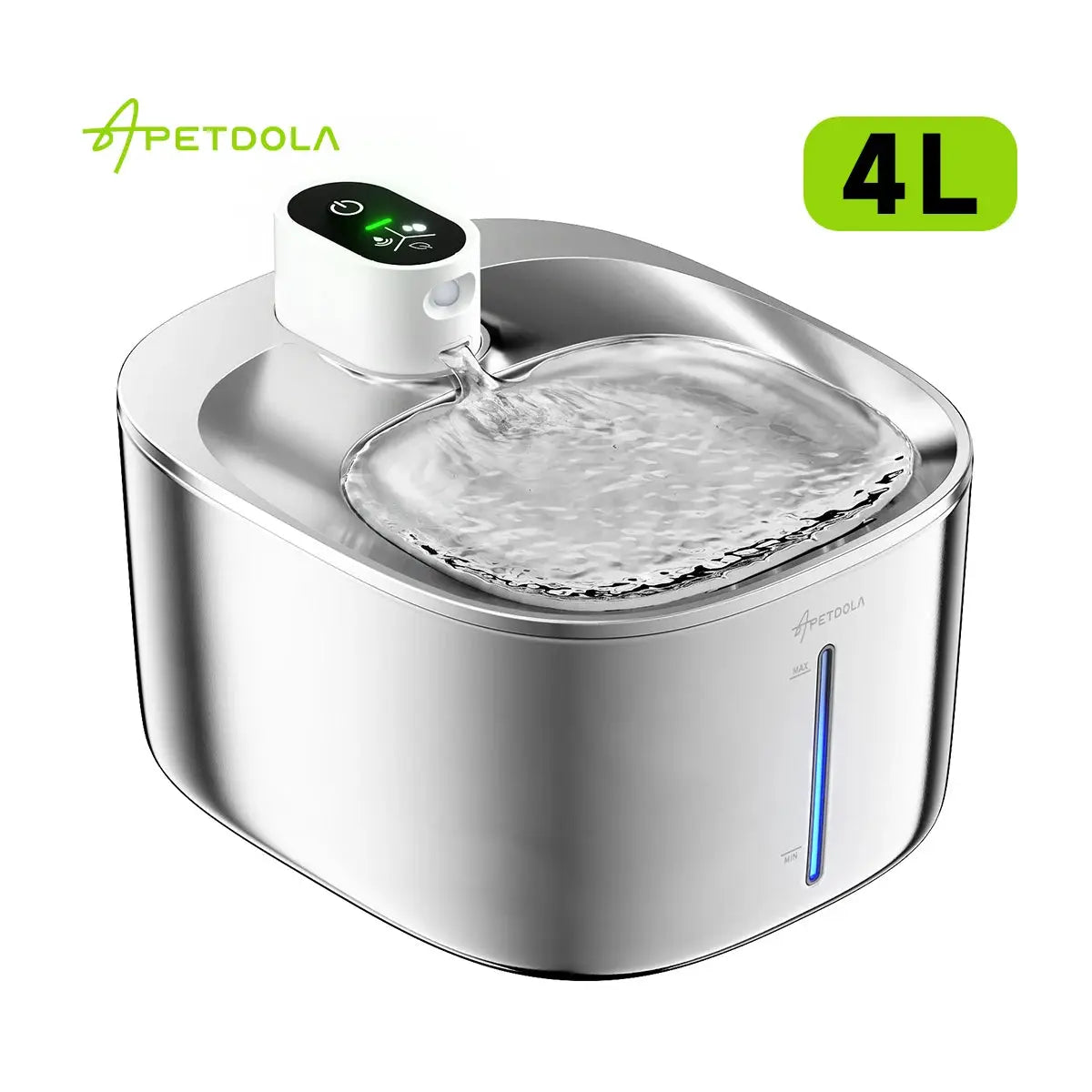 APETDOLA 4L Wireless Cat Water Fountain Auto Sensor Drinking Dispenser