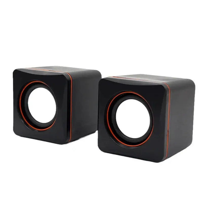 NovaSound USB External Small Speaker For Desktop And Laptop Clear Stereo Sound With Easy USB And 3.5mm Connection