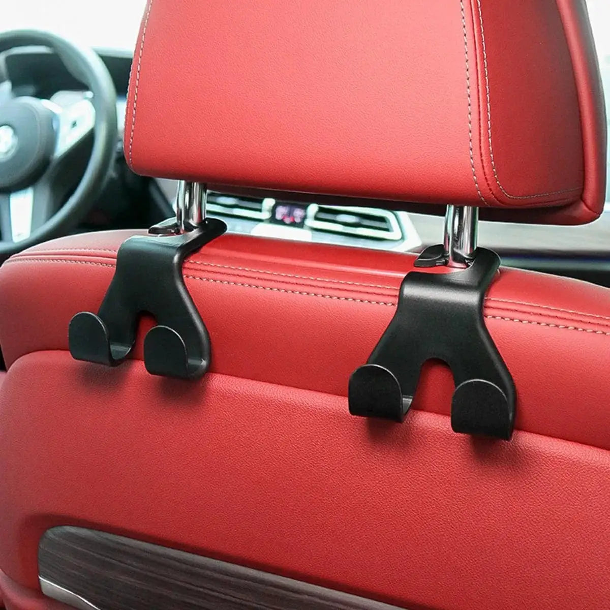 Concealed Creative Car Seat Back Hook And Phone Holder Multi Functional Rear Car Organizer For Interior Accessories