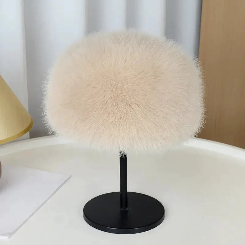 AuroraCo Womens Mongolian Style Furry Hat Korean Inspired Thickened Winter Warmth And Flattering Fit