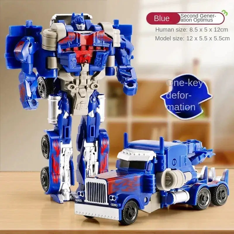 Transformation Car Anime Robot Model One Step Deformation Toy For Kids Action Figure And Puzzle Vehicle