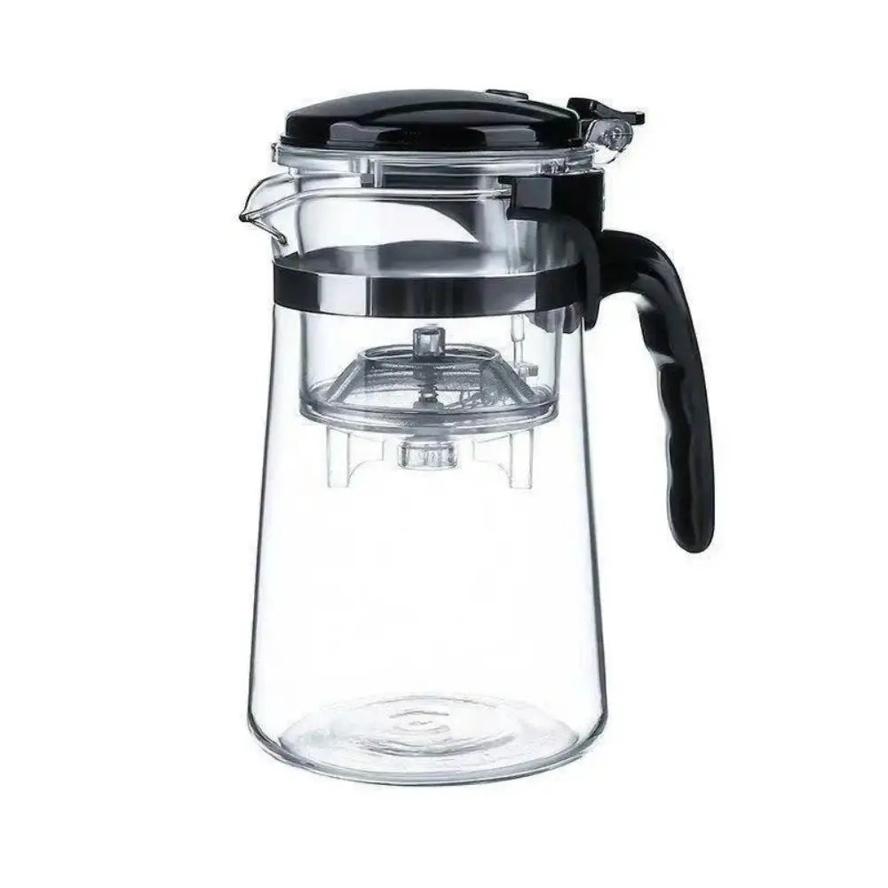 LuminaGlass Teapot Set High Temperature Resistant Glass With One Click Tea And Water Filtration