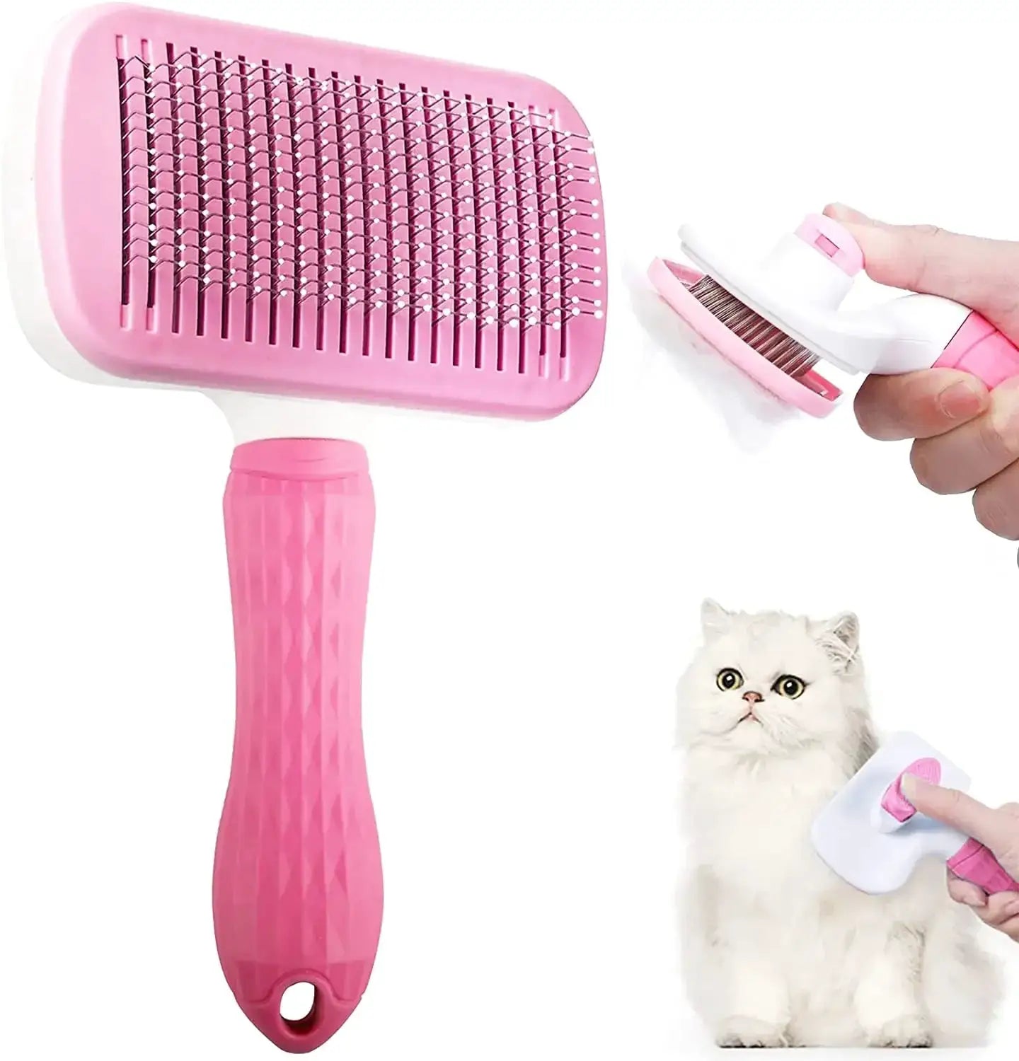 Dog Hair Remover Brush for Cats and Dogs Long Hair Grooming Comb for Shedding and Cleaning Bath Brush Pet Supplies