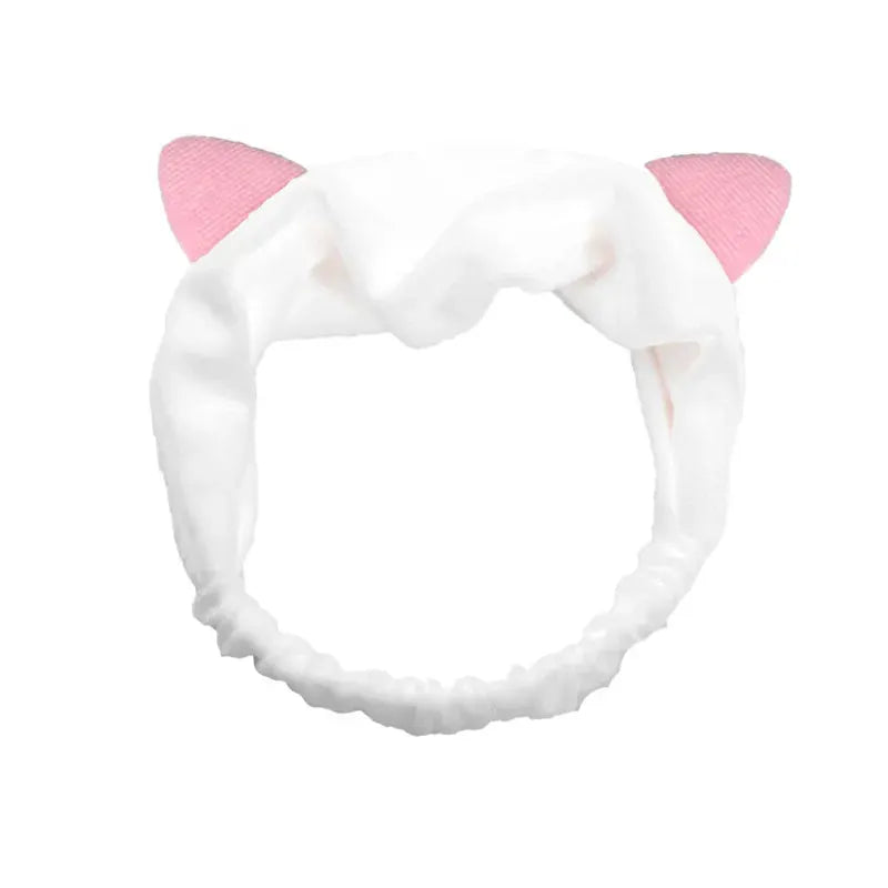 BambooBloom Rabbit Ear Headband Soft Bamboo Fiber With Elastic Strap For Washing And Makeup