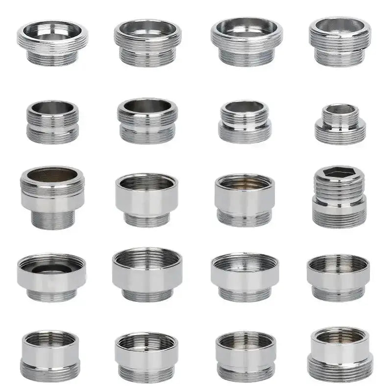 Stainless Steel Faucet Connector Set M22 To M20 M18 M28 Threads Water Tap Adapter For Kitchen Purifier