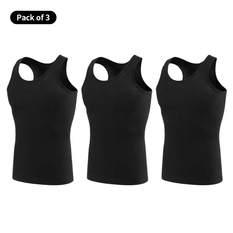Men's Cotton Sleeveless Sports Vest Tank Top For Fitness Training Pack Of 1 3 5 Piece Set Casual Leisure