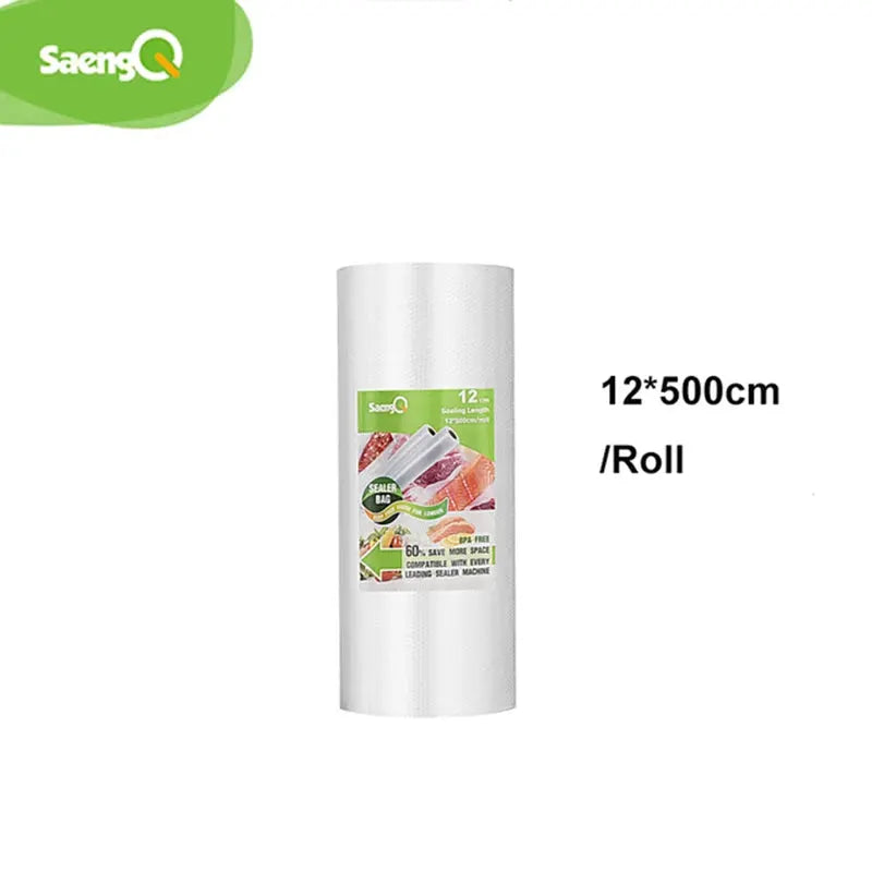 SaengQ Vacuum Sealer Bags Rolls 12 15 20 25 30 CM BPA Free Multi Layer