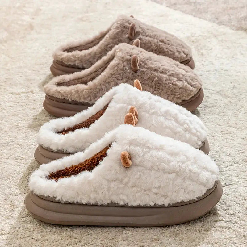 CozySteps Womens Winter Slippers Plush Fleece Lined Non Slip Sole Indoor Outdoor Warmth
