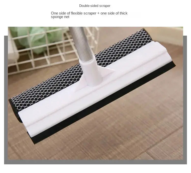 Simples Market 2-in-1 squeegee window cleaner with brush head on retractable pole