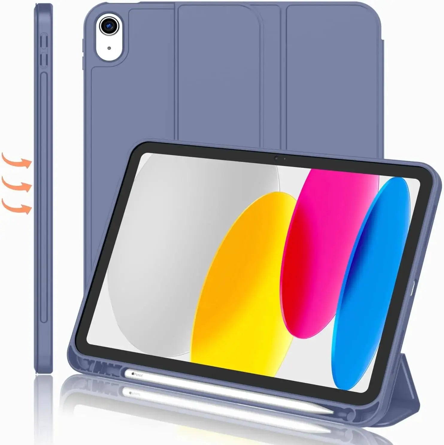 ZenGuard Magnetic Pencil Holder Tablet Case For iPad 7th To 10th Gen 10.2 And iPad Air 10.9