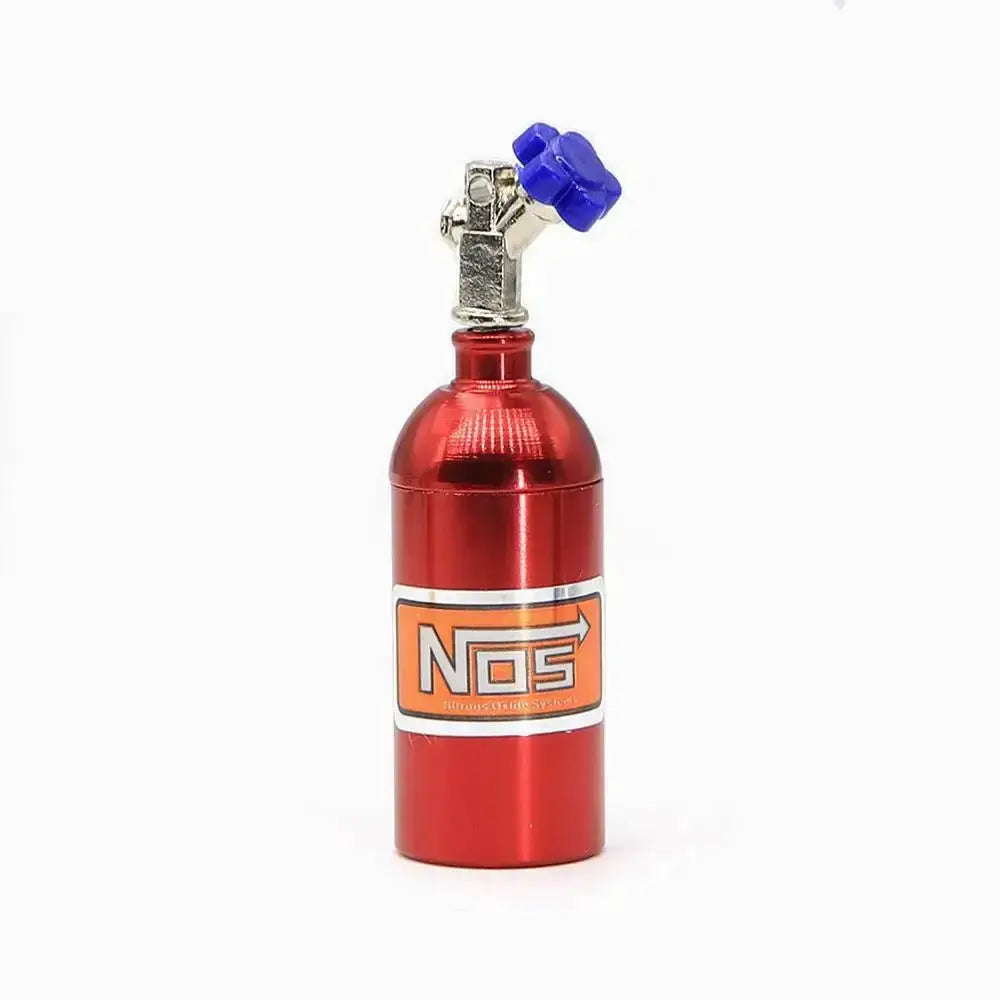 One Tenth Scale RC Car Nitrogen Bottle With Fixed Chain Metal Decorative Part Universal Fit For Climbing Vehicles