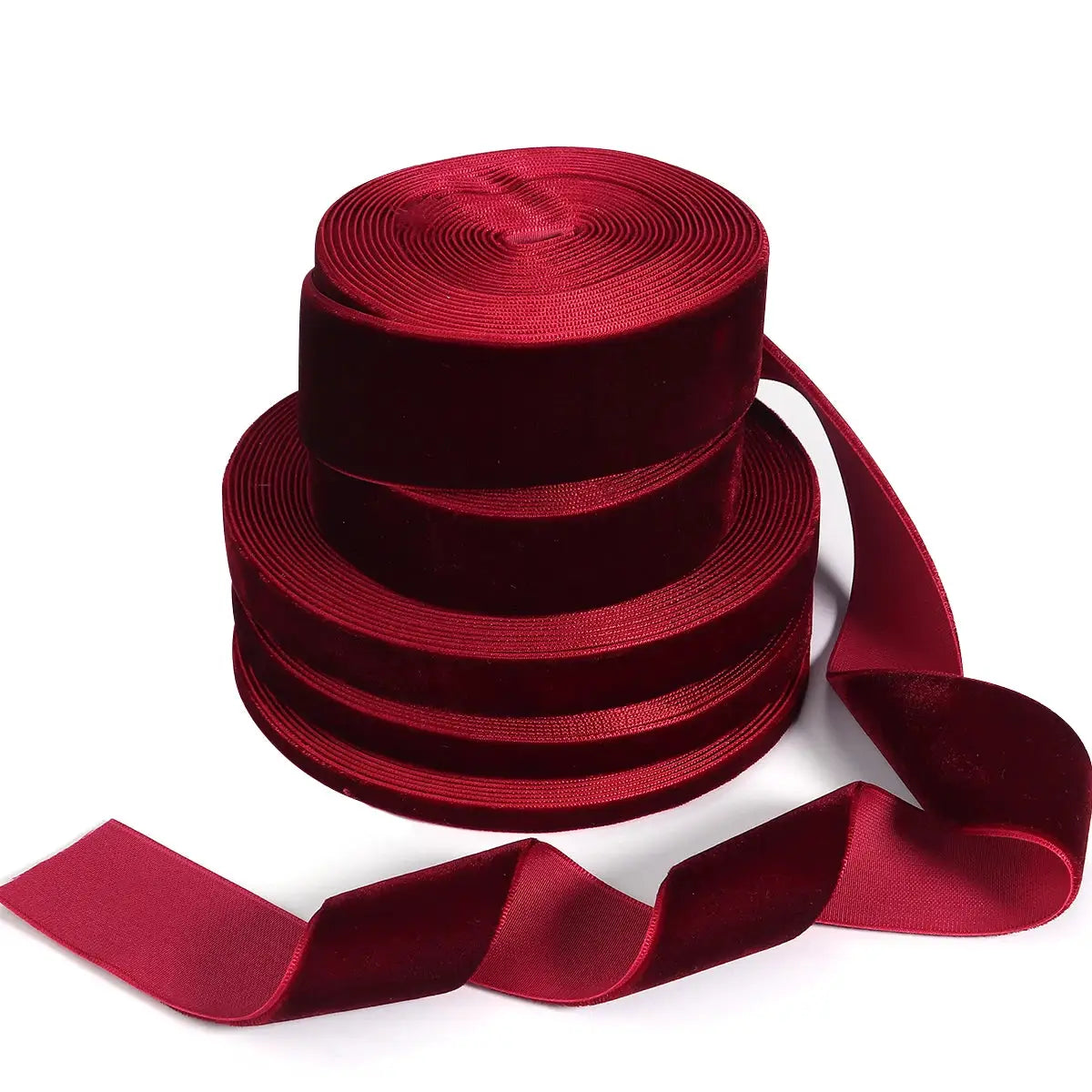 Velvet Ribbon Gift Bow 5 To 10 Yards 6mm 10mm 15mm 25mm 32mm 38mm For Gift Wrapping Flower Packaging DIY Christmas