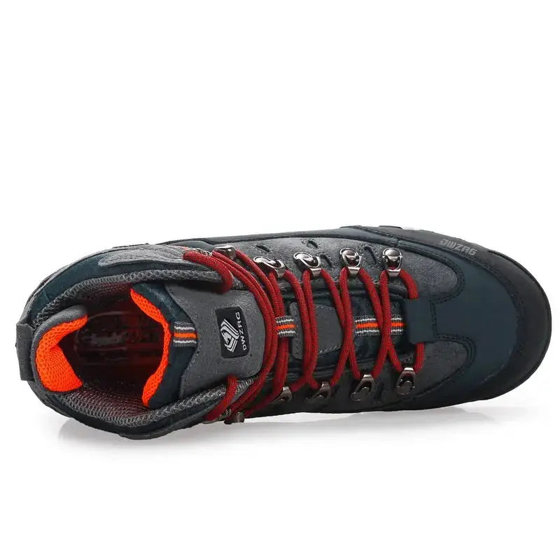 Men Hiking Shoes Outdoor Mountain Climbing Sneakers Waterproof All Terrain Casual Snow Boots