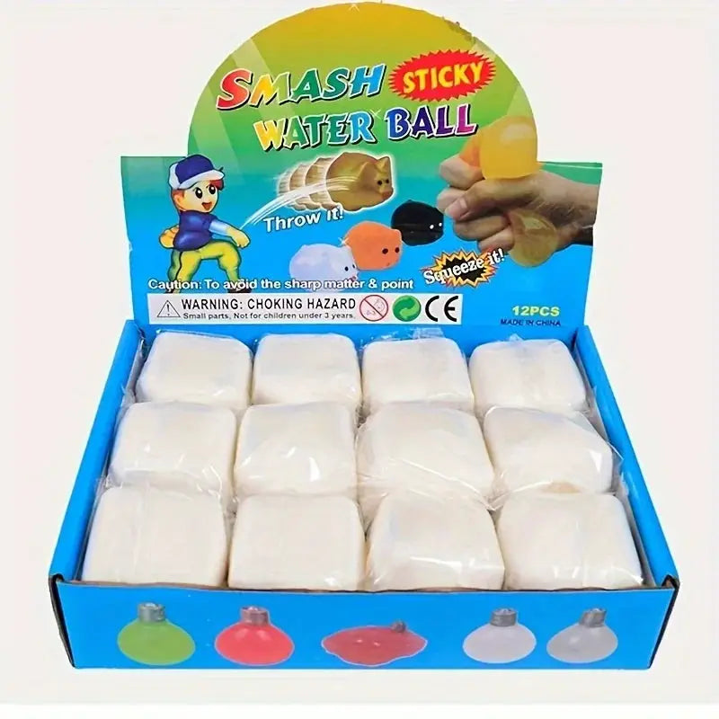 Squishy Tofu Stress Balls Autism Sensory Toys for Stress Relief Anxiety Fidget Dough Water Ball Gifts Bulk For All Ages