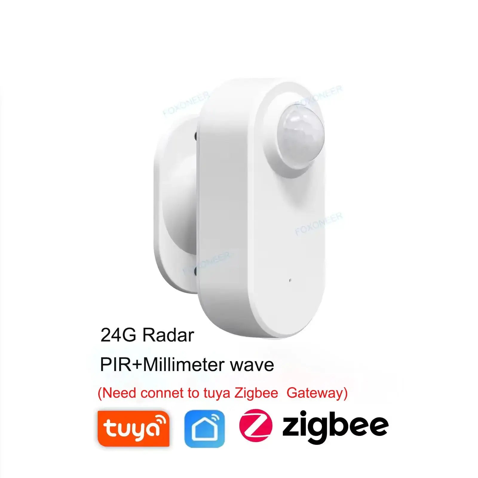 Simples Market Smart Zigbee Human Presence Sensor with 24G radar + PIR, battery-powered