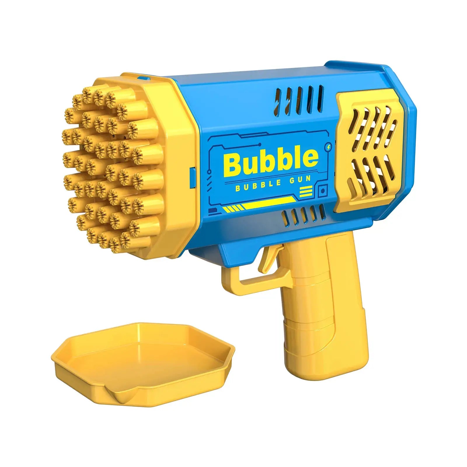 40 Hole Fully Automatic Outdoor Bubble Machine With Lights Battery Free No Bubble Water Included
