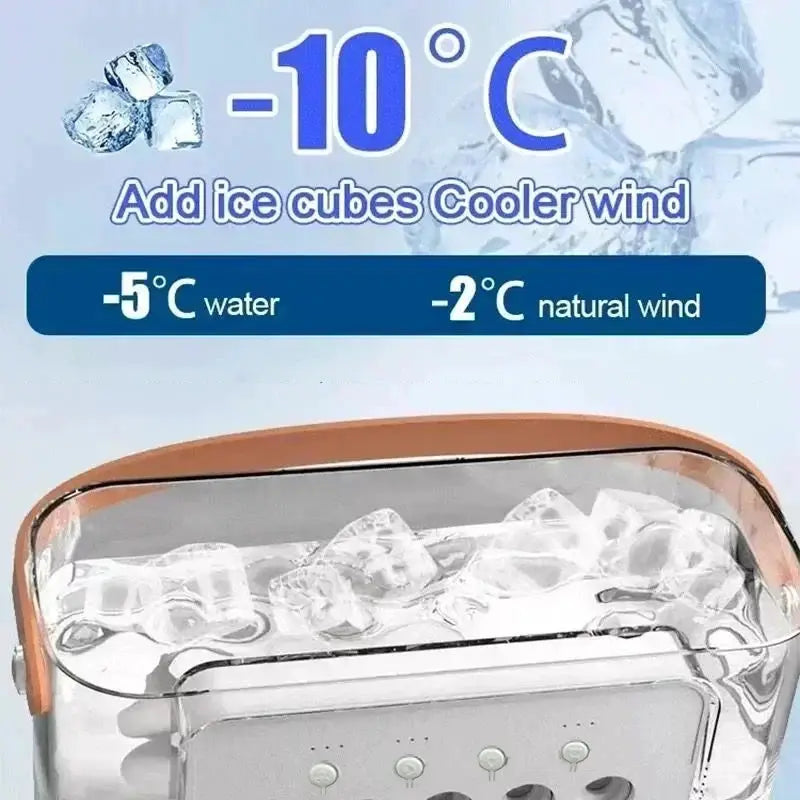 New 3 In 1 Portable Air Cooler Fan With Humidifier And Led Night Light For Home Office And Household Use