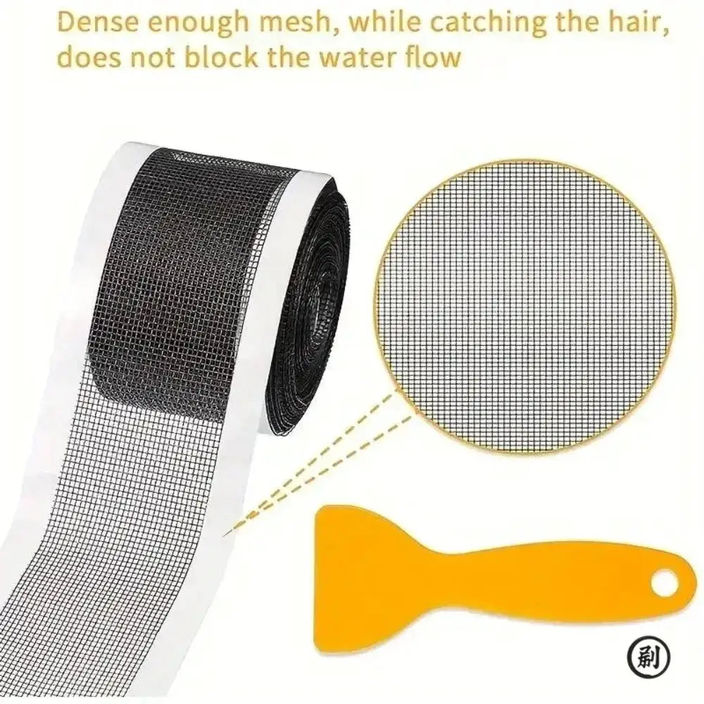 Self Adhesive Shower Drain Hair Catcher Stickers Disposable Mesh Sink Filter For Bathroom Floor Drain