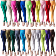 Simples Market high-elastic skinny leggings set in assorted shiny colors for women