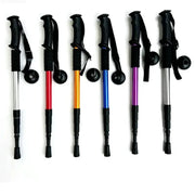 Simples Market ultralight trekking poles with shock absorption; seven colorful foldable poles