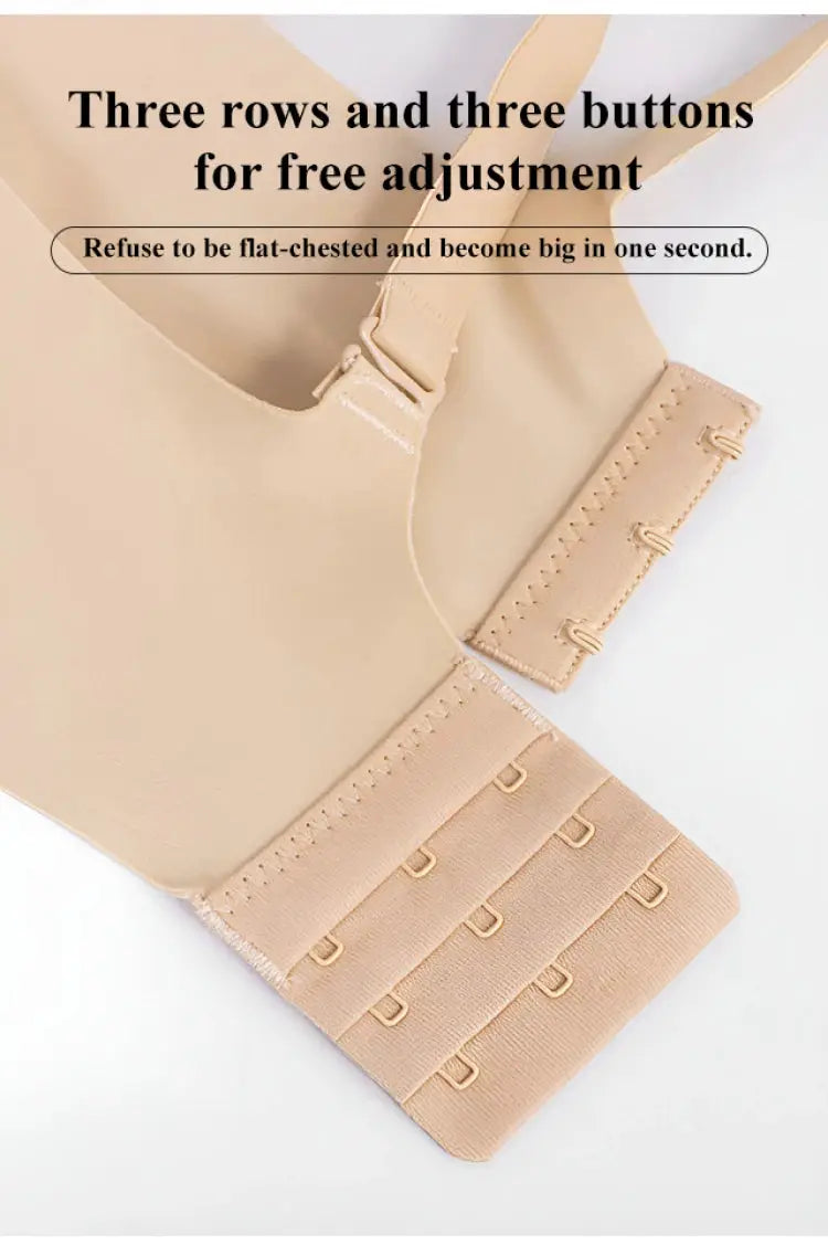 Simples Market silicone breast forms in nude beige with adjustable multi-hook back band for cosplay prosthesis