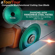 Ultra Thin Composite Multifunctional Cut Saw Blade 100mm Angle Grinders Cuts Wood Ceramic Tile Glass Marble PVC Aluminum