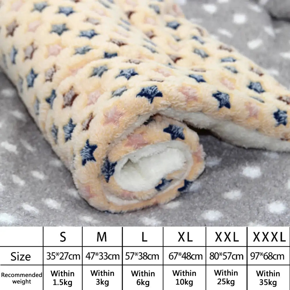 Thick Flannel Pet Mat Bed For Dogs And Cats Soft Sleeping Mat Blanket For Puppies And Kittens