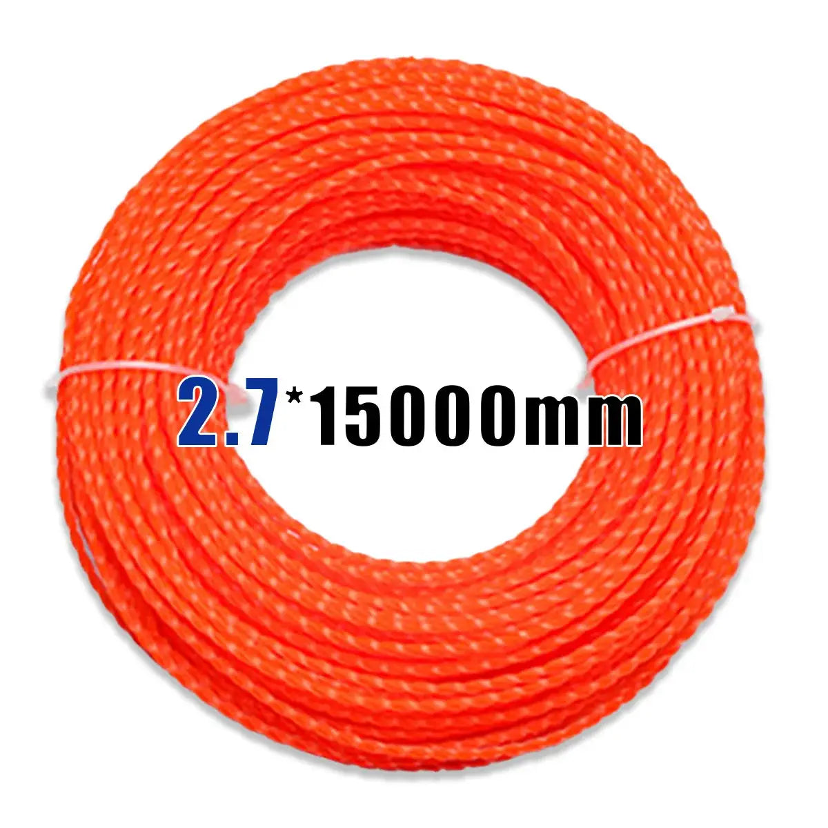 15 Meter Nylon Trimmer Line In 2.4mm 2.7mm Or 3mm Diameters For Grass Trimming Brush Cutter Strimmer Lawn Mower Accessory