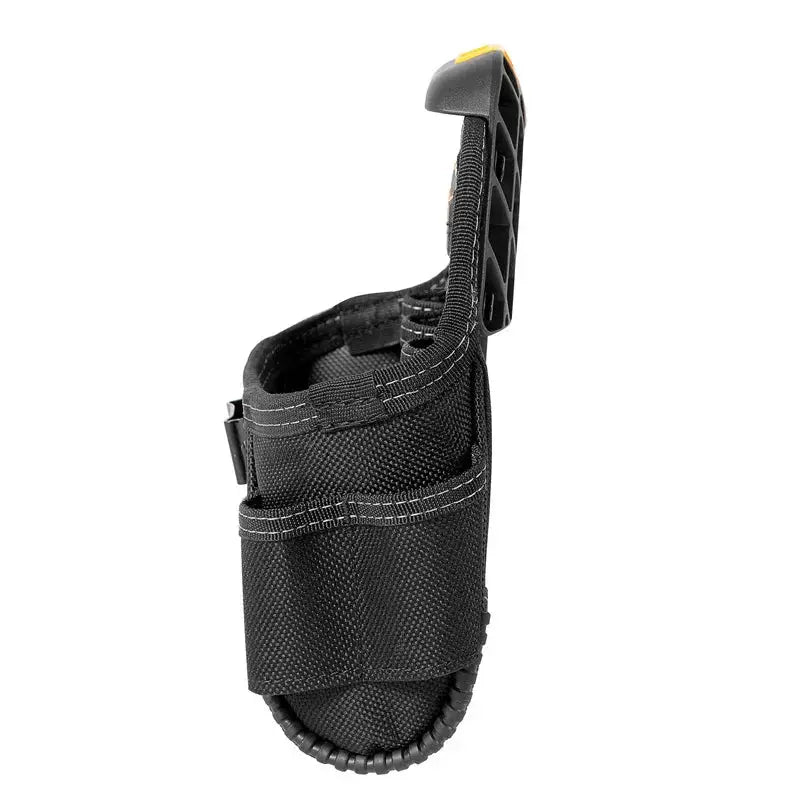 TOOLSTACK mini tool pouch by Simples Market in black Oxford fabric with hammer loop and belt clip