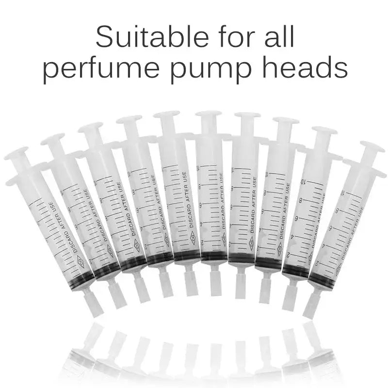 Ten Milliliter Syringe Set For Perfume And Cosmetic Dispensers Plastic Refill Tools For Refillable Bottles 10 Pcs
