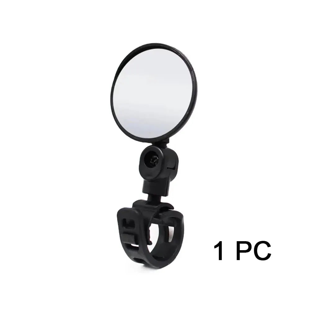 2 Piece Set Bicycle Rearview Mirrors 360 Degree Adjustable Rotatable Universal Handlebar Mount for MTB and Road Bikes