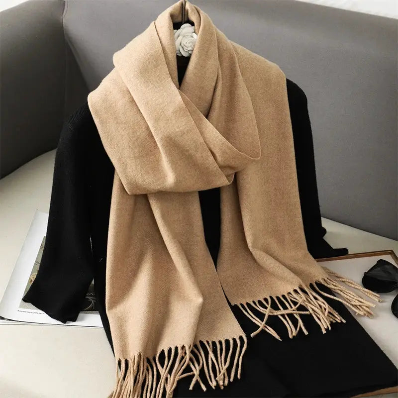 Brand 62 Womens Long Cashmere Blend Winter Scarf Hijab Shawl Wrap For Outdoor Warmth