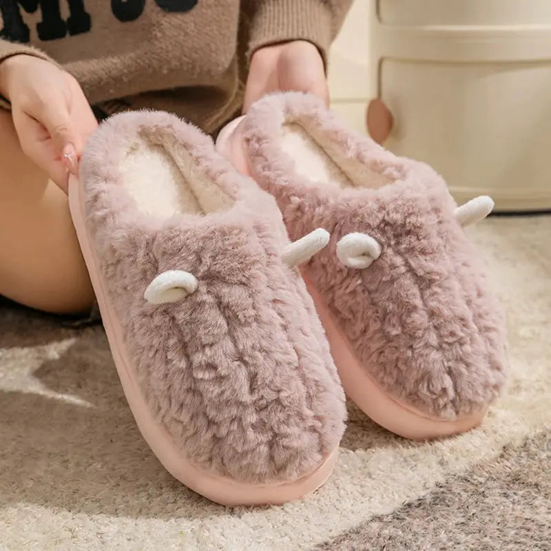 CozySteps Womens Winter Slippers Plush Fleece Lined Non Slip Sole Indoor Outdoor Warmth