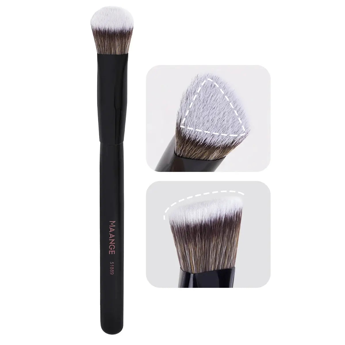 Maange Under Eye Concealer Brush Triangle Foundation Brush With Synthetic Hair For Seamless Blending Of Liquid Concealer