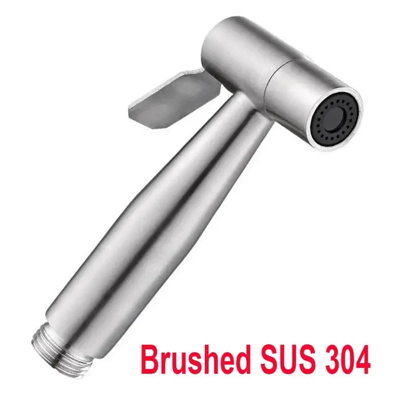 Handheld spray nozzle, brushed SUS 304 stainless steel, Simples Market
