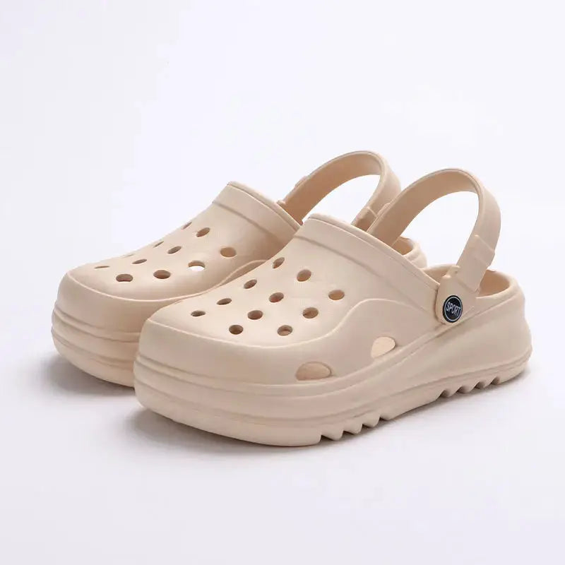 SunStride Womens Chunky Platform Clogs Lightweight EVA Sandals Non Slip Thick Sole Outdoor Summer