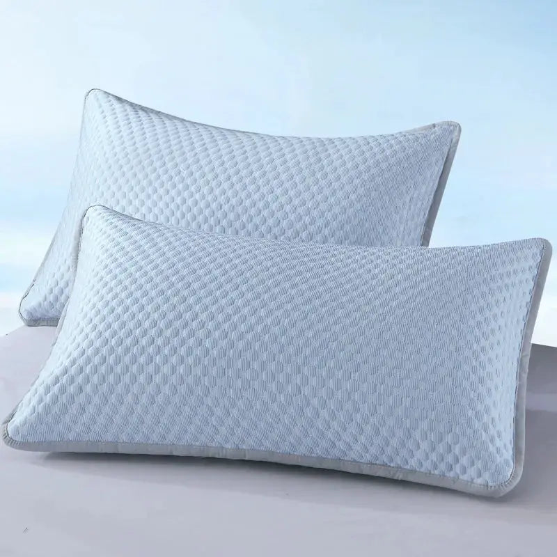 Simples Market Summer Cool Bean Pillowcase 2-pack, light blue breathable covers with honeycomb texture 48x74cm