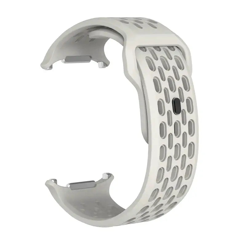 Marine Band silicone strap for Samsung Galaxy Watch Ultra 47mm, white perforated sport band