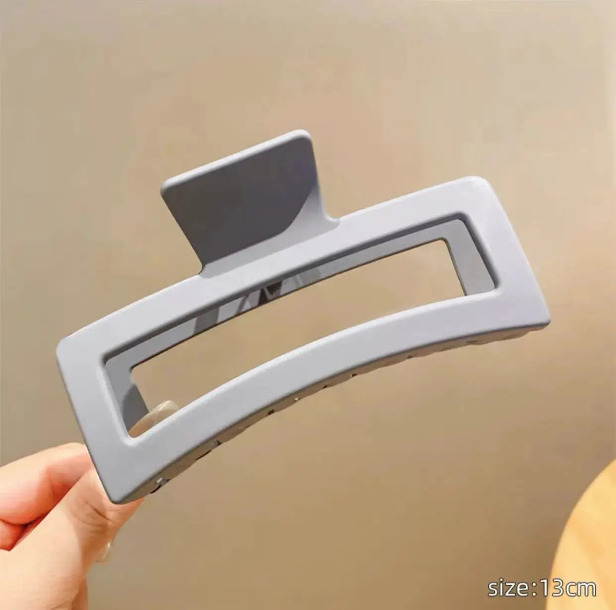 Korean Large Solid Hair Claw Clip Elegant Barrette With Geometric Romantic Design For Women Secure All Hair Types