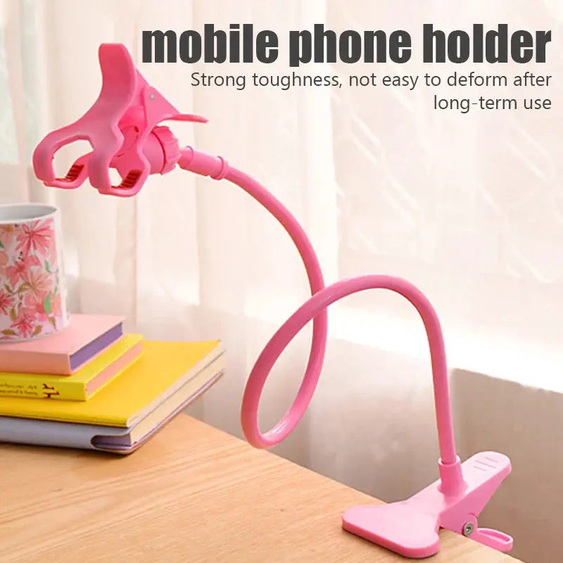 Universal Mobile Phone Holder With Flexible Gooseneck Clip For Bed Desktop Mounts And Hands Free Viewing