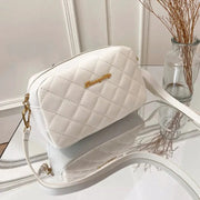 Lingge Tassel Small Crossbody Messenger Bag With Camera Compartment For Women Elegant Compact Everyday Bag
