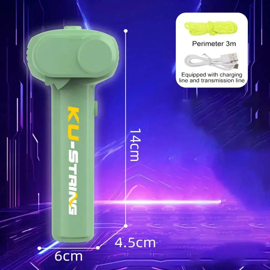 Glowing Rope Launcher Toy Flying Rope Loop For Outdoor Fun And Tricks Ideal For Festivals And Parties