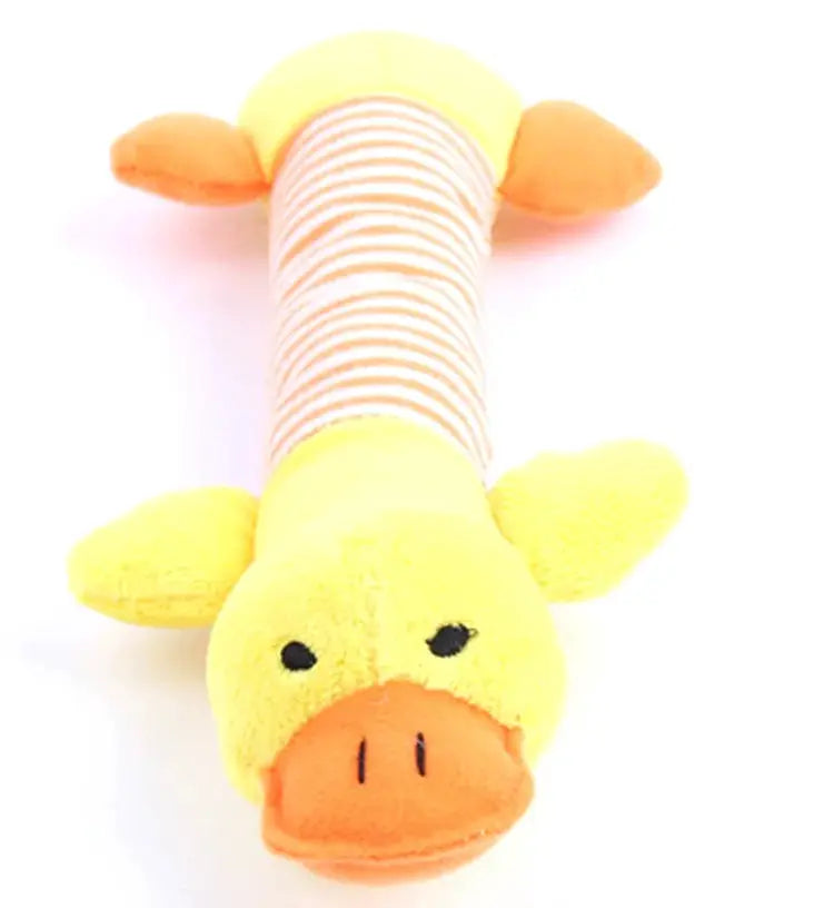 No Stuffing Simulated Animal Dog Toy With Squeakers Durable Plush Crinkle Squeaky Chew Toy For Fetching
