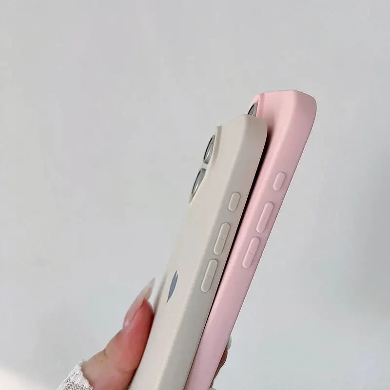 Love Candy Color Silicone Soft Case Ultra Thin Matte TPU Back Cover For iPhone 16 15 14 Plus 13 12 Mini 11 Pro Max
